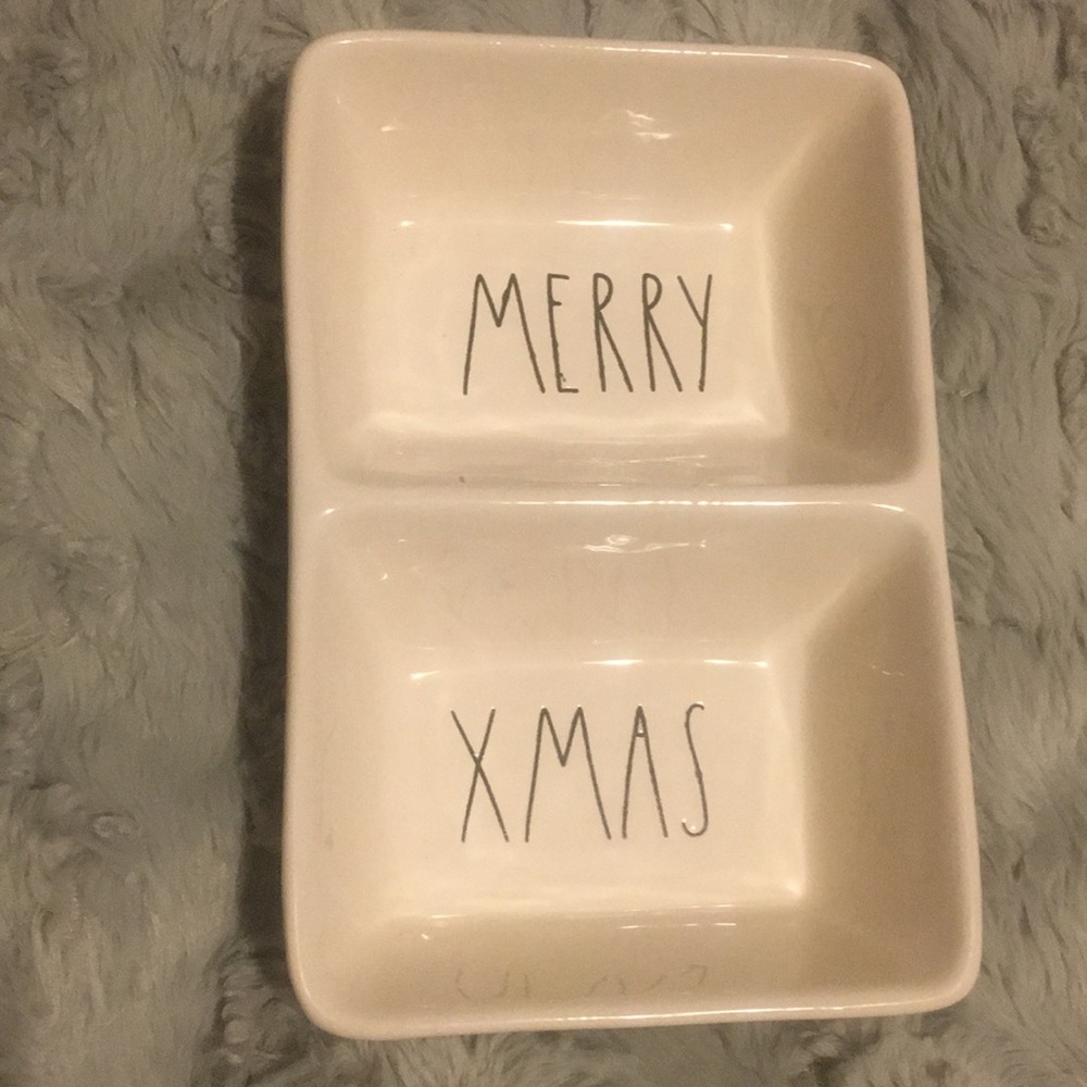 New Rae Dunn dish “ MERRY” “ XMAS”